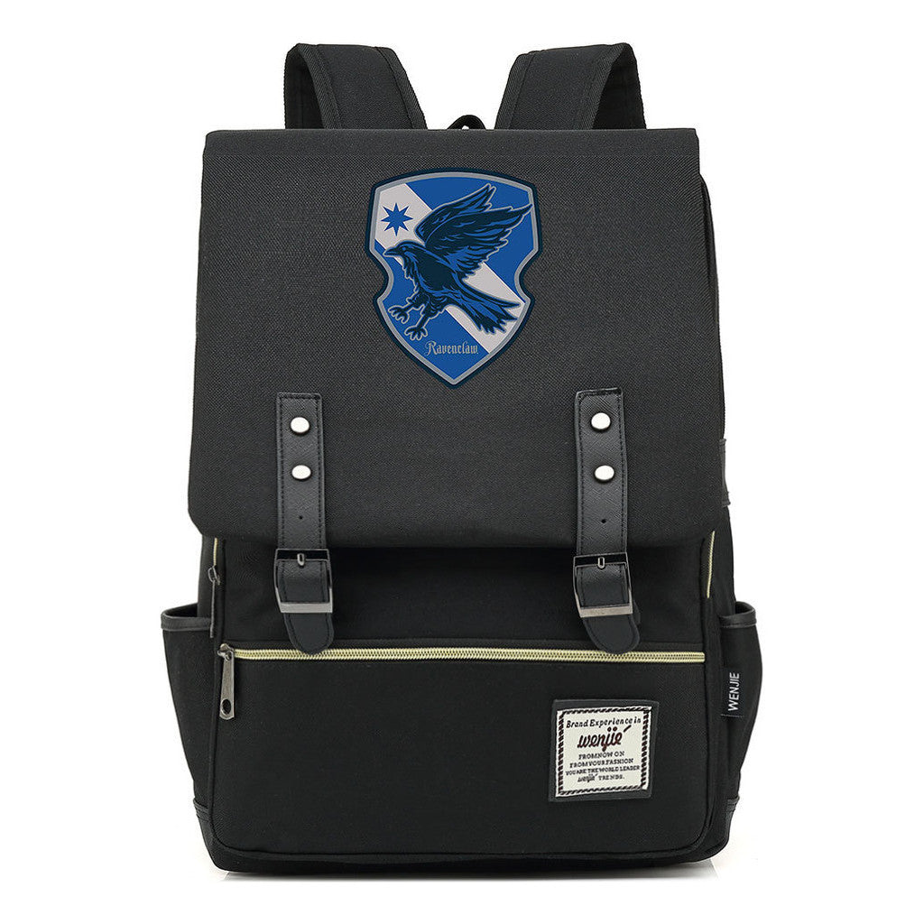 School Of Magic Printed Youth Schoolbag Leisure Belt Buckle Classic Backpack