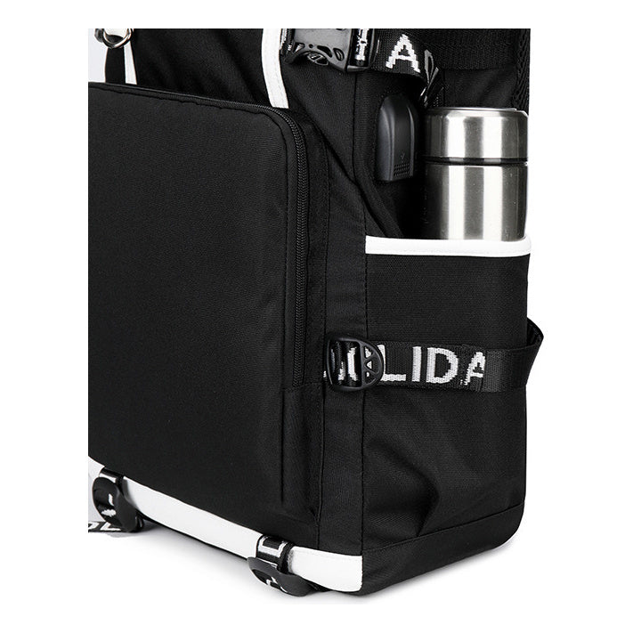 Printed Usb Youth Student Backpack For Men And Women's Leisure Large Capacity Travel Backpack