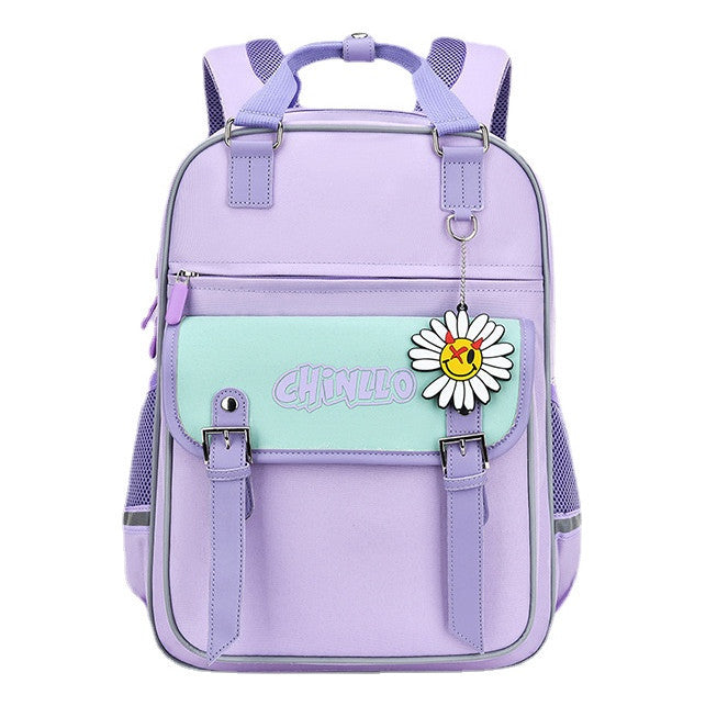 Load Reducing And Breathable Student Backpack With Multiple Pockets, Children's Backpack