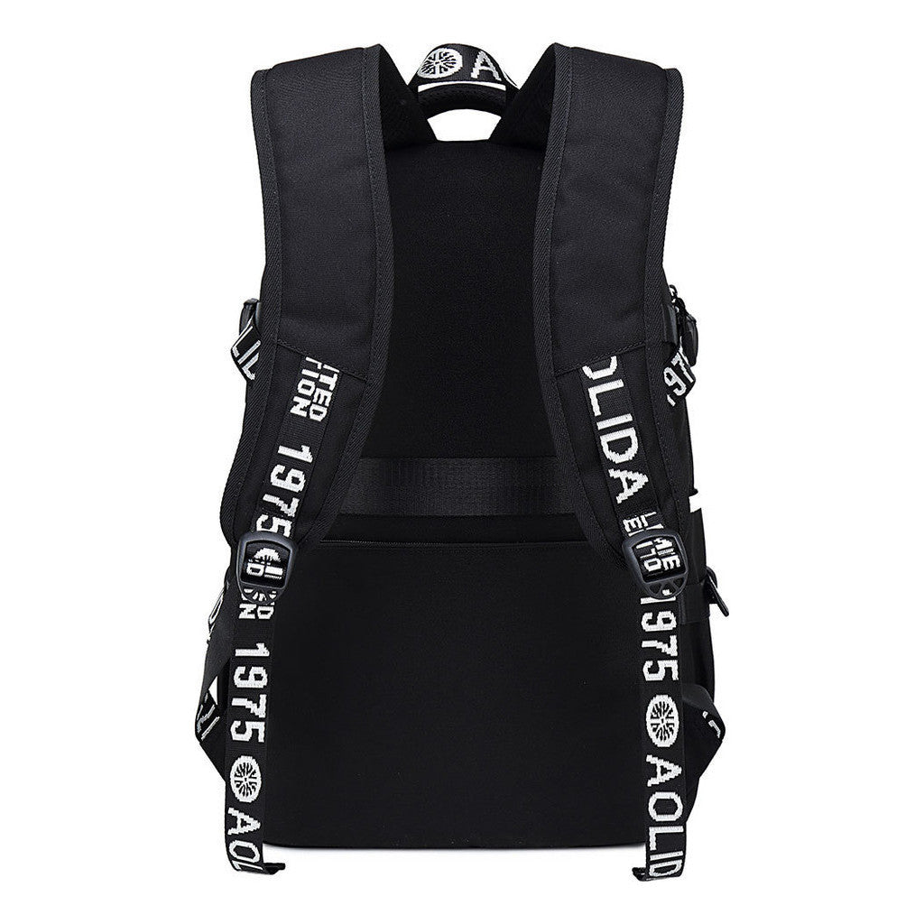 Fashionable Space Printed Usb Student Backpack Backpack Leisure Travel Backpack
