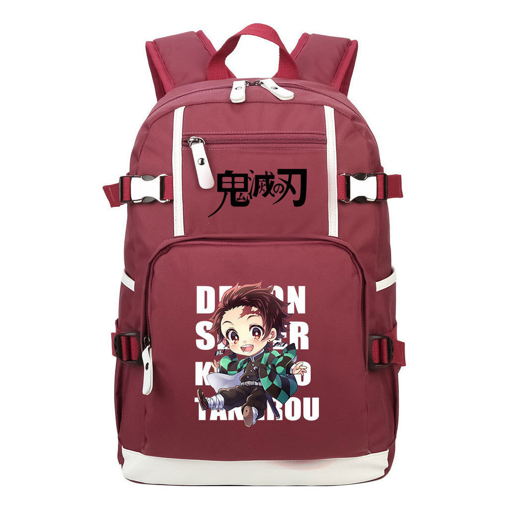 Anime Youth Student School Bag Men's And Women's Backpack Leisure Travel Backpack