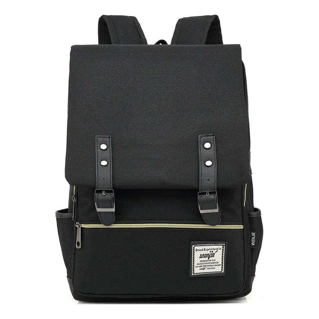 Printed Teenage Student Backpack For Men And Women With Casual Belt Buckle Classic Backpack