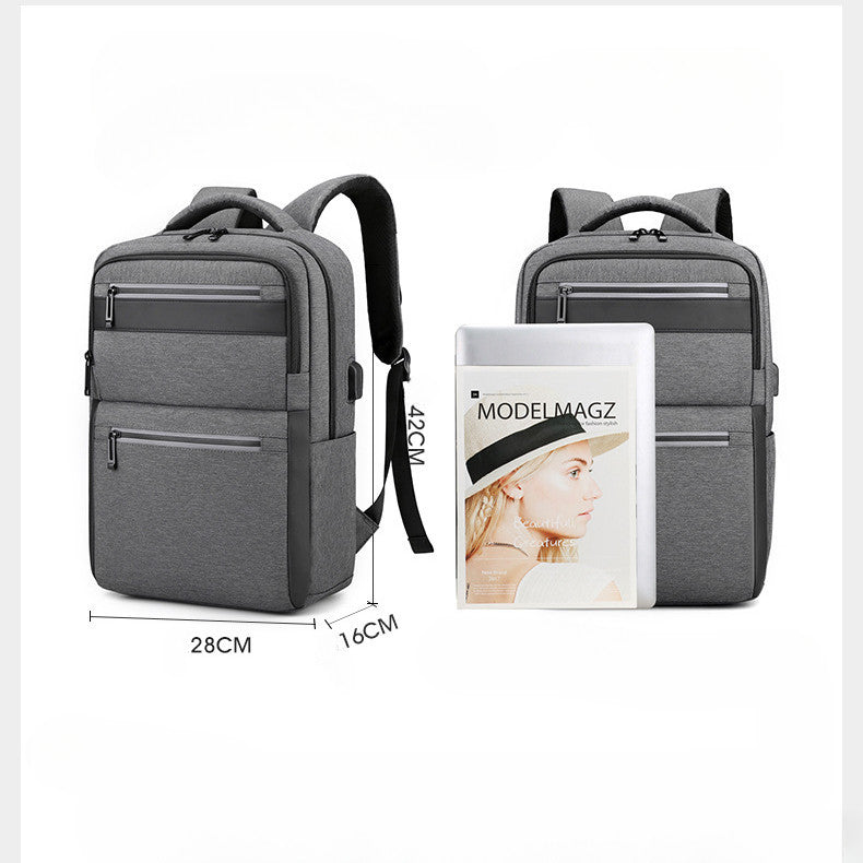 Usb Backpack, Business Computer Bag, Large Capacity Leisure Sports Travel Bag