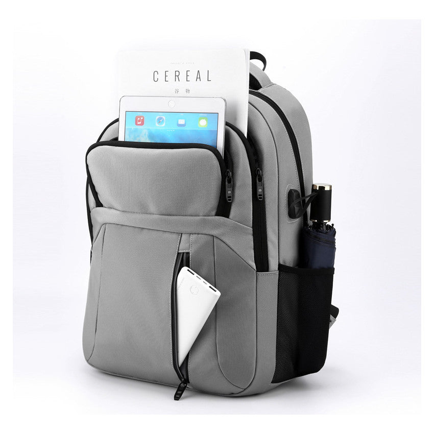 Student Backpack, Large Capacity Travel Bag, Computer Bag, Minimalist Oxford Cloth Backpack