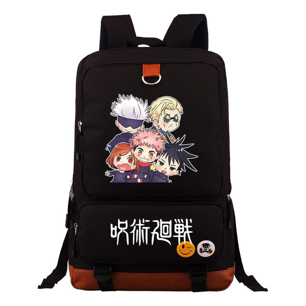 Cartoon And Manga Teenage Student Backpack, Men's And Women's Backpack, Travel Bag