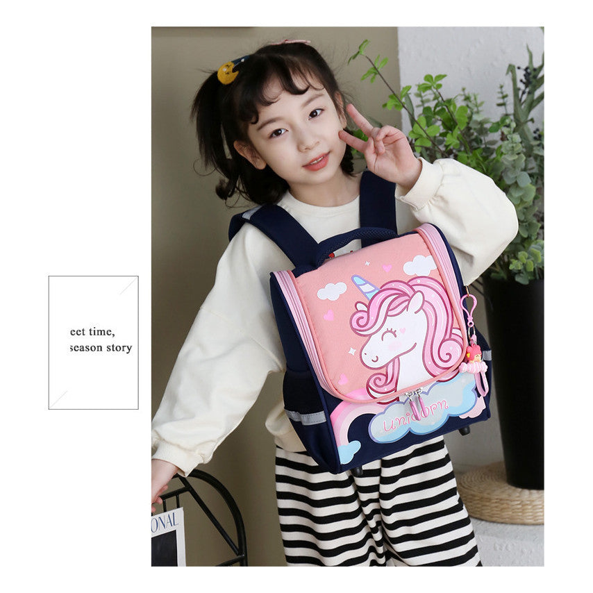 Children's Backpack Spinal Protection And Weight Reduction Backpack