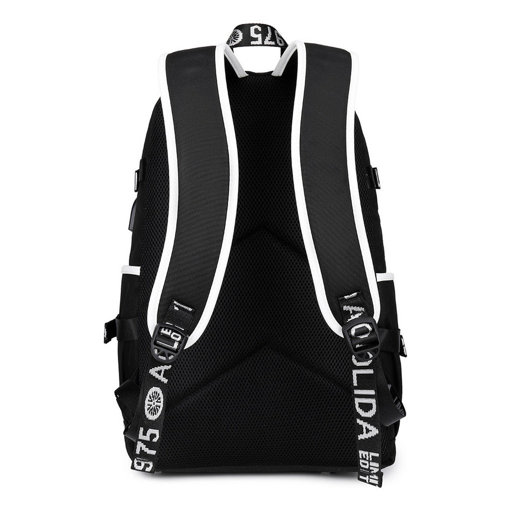 Printed Usb Youth Student Backpack For Men And Women's Leisure Large Capacity Travel Backpack