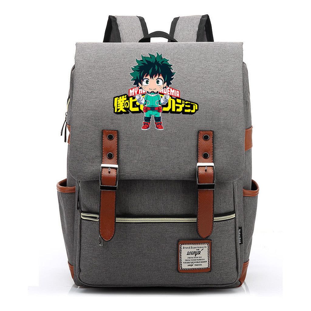 Anime My Heroes Academy Printed Youth Student Backpack Leisure Classic Backpack