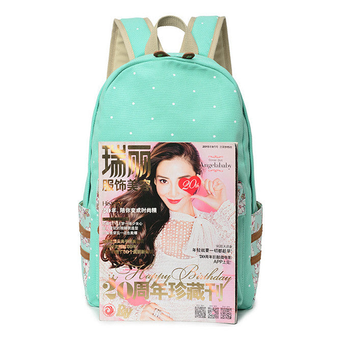 Interstellar Baby Stitch Printed Youth Student Backpack Casual Backpack
