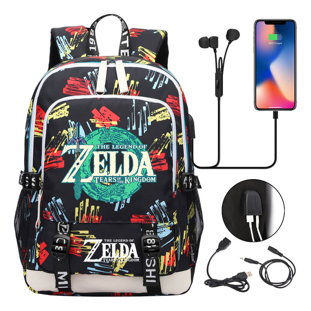 Usb Student Backpack For Men And Women's Leisure Sports Backpack