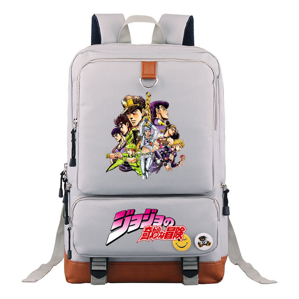 The Wonderful Adventure Of The Comic Jojo Youth Student Backpack, Men's And Women's Backpack, Travel Bag