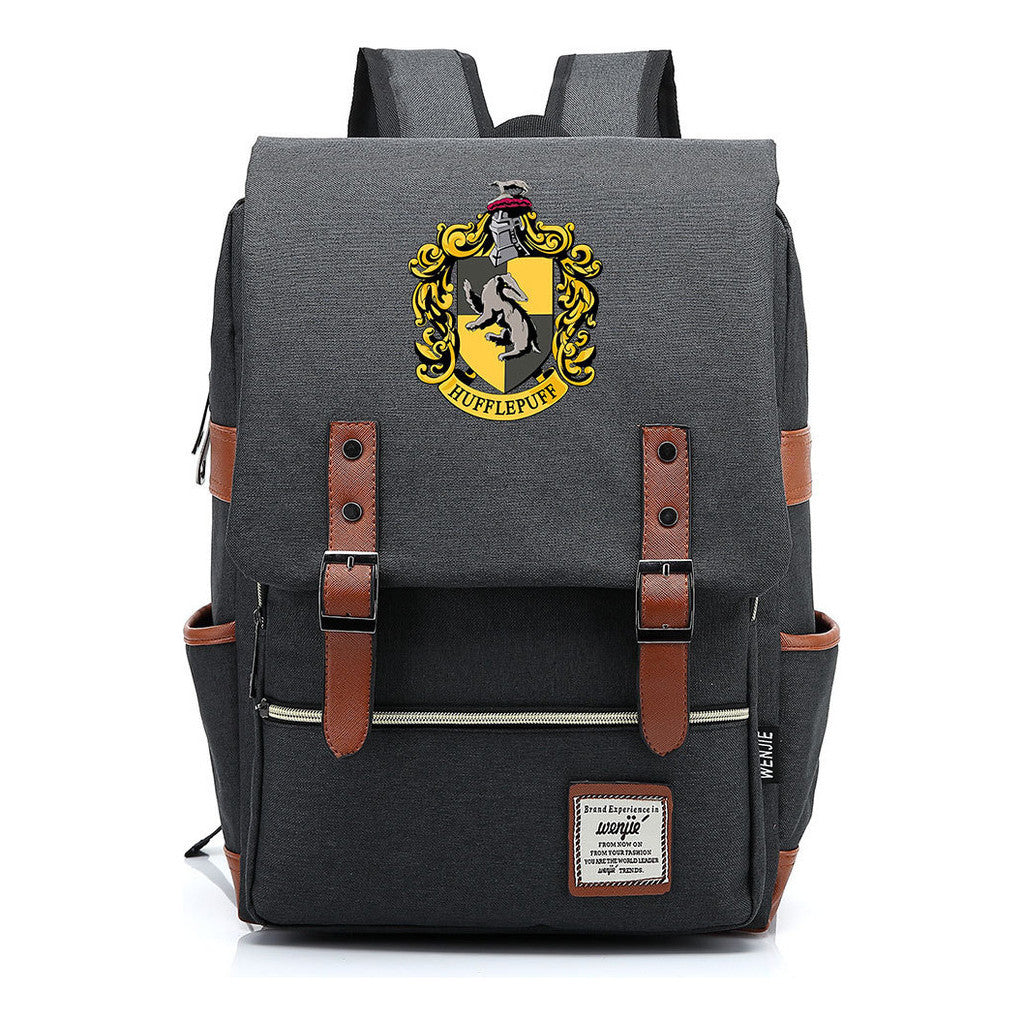 School Of Magic Printed Schoolbags For Men And Women Leisure Belt Buckle Classic Backpack 38*27*12.5cm