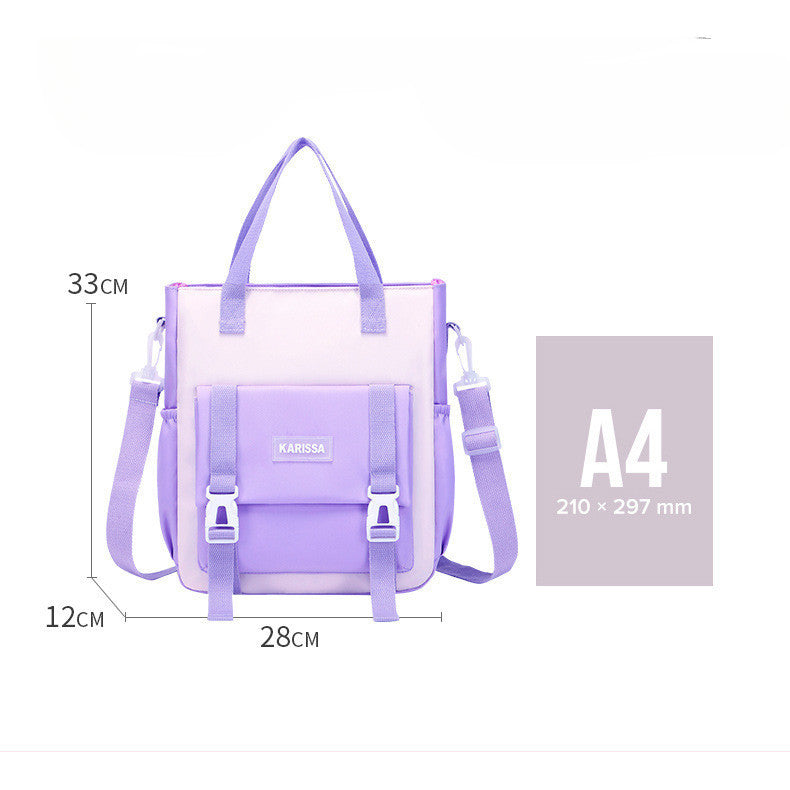 Student Backpack, Shoulder Bag, Large Capacity Handbag, Art Bag