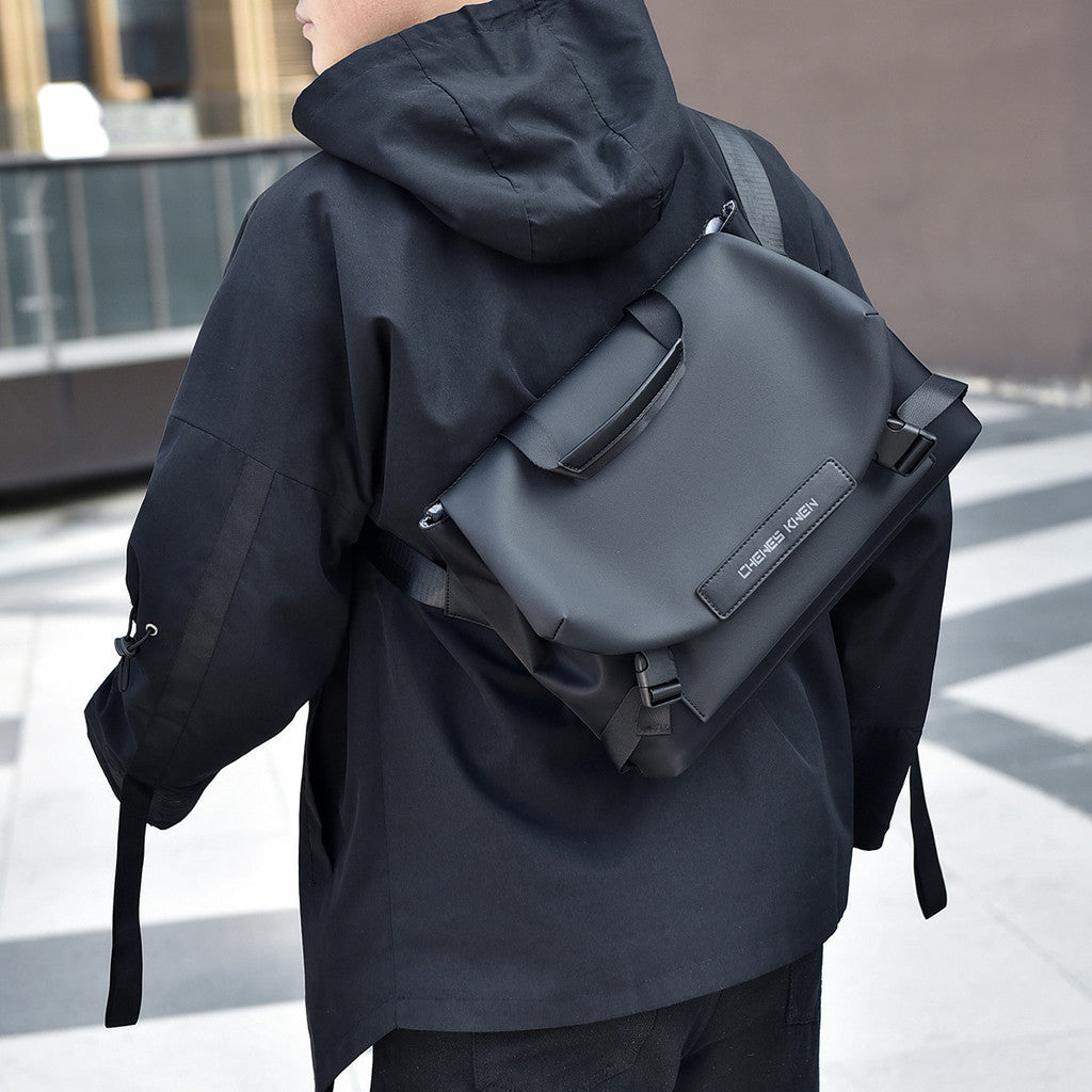 Men's Crossbody Bag Multi Functional Handheld Shoulder Bag Backpack