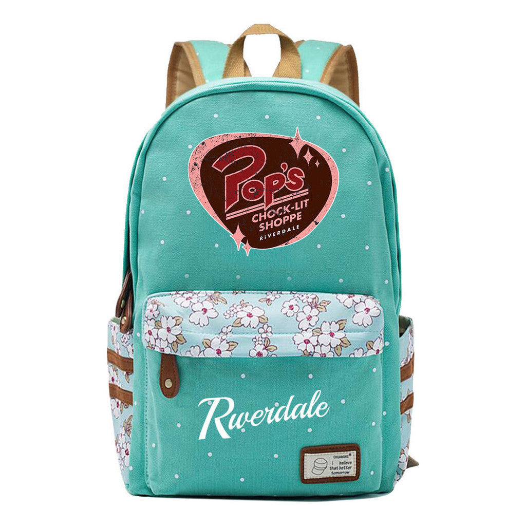 Valley Town Printed Student School Bag Fashion Leisure Backpack