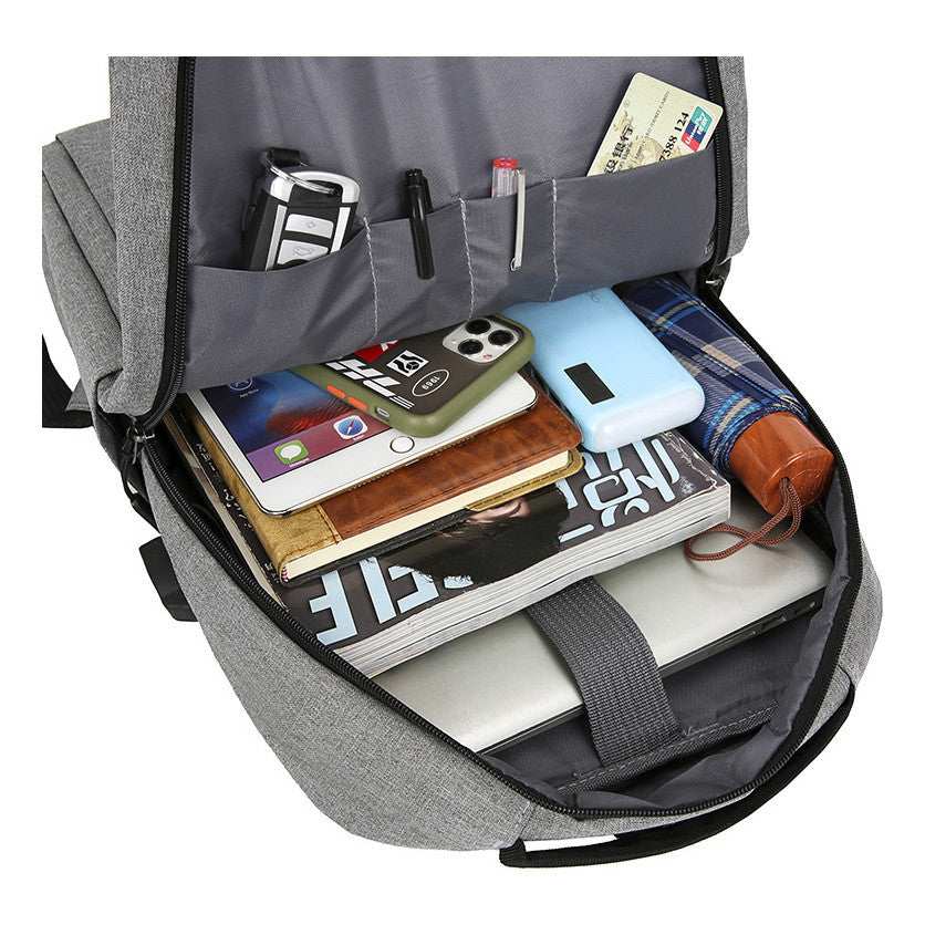 Usb Backpack For Men's Business And Leisure Backpack, Large Capacity Outdoor Sports Backpack