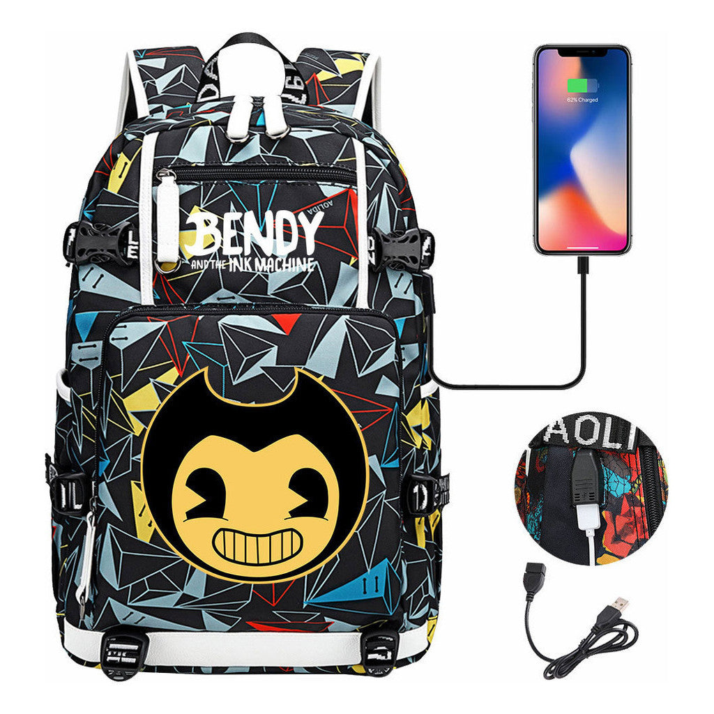 Usb Youth Student Backpack Travel Backpack