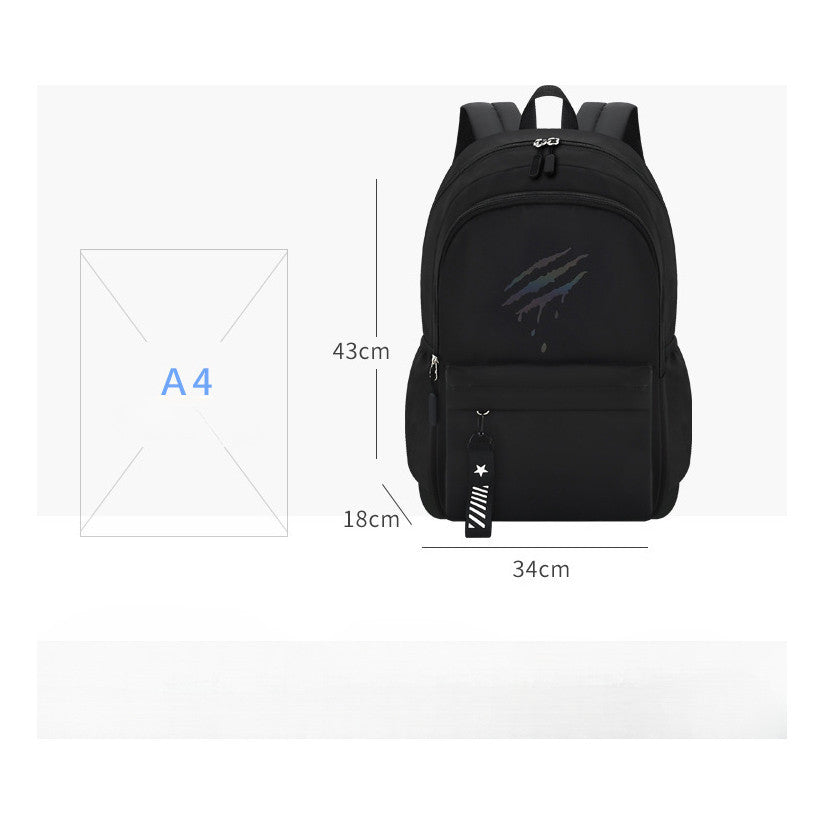 Student Backpack With Spine Protection, Breathable And Load Reducing Backpack, Water Resistant And Large Capacity Backpack