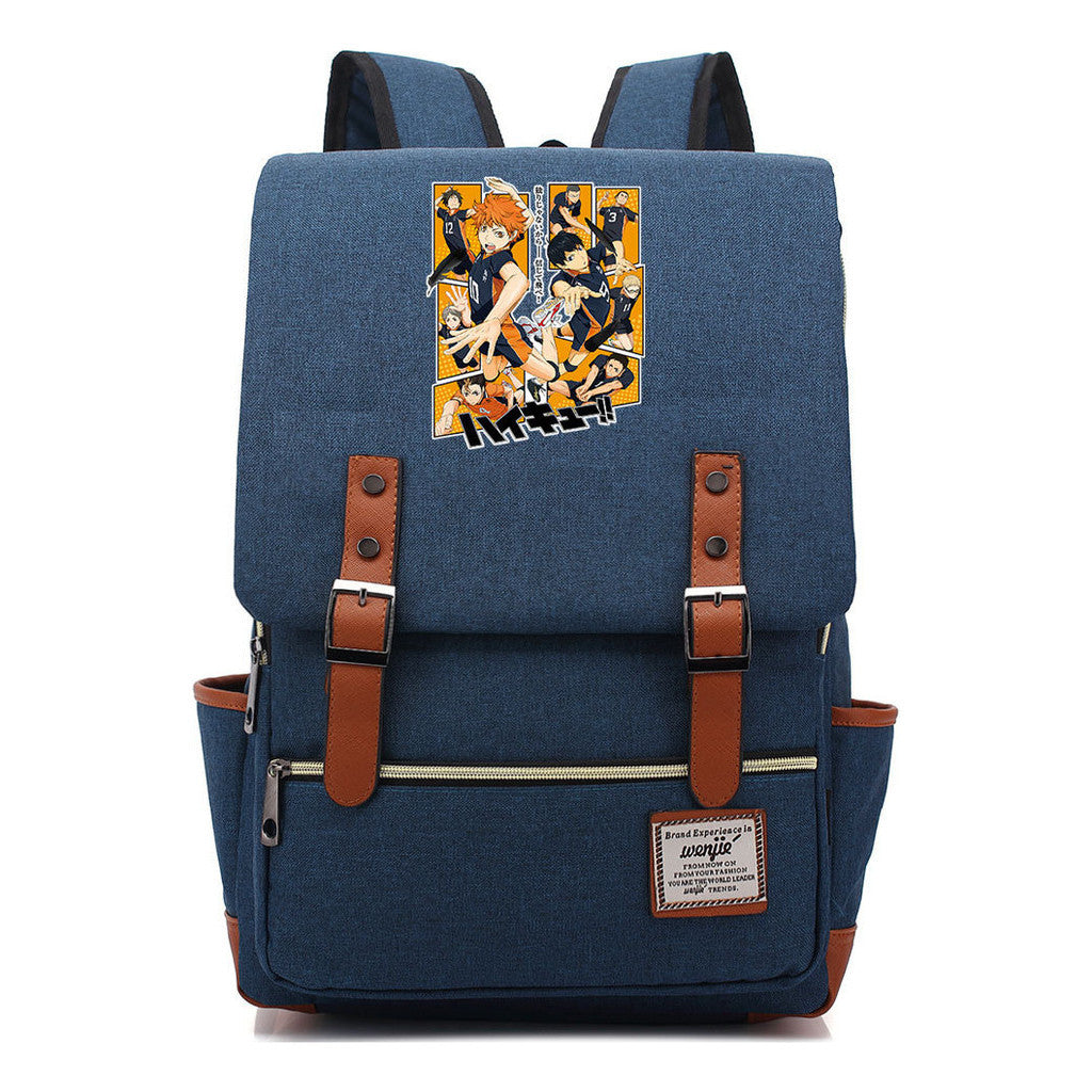 Volleyball Youth Printed Youth School Bag Casual Belt Buckle Classic Backpack