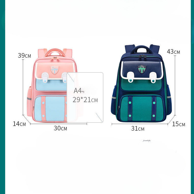 Student Backpack Spine Protection And Load Reduction, With Durable Capacity For Children