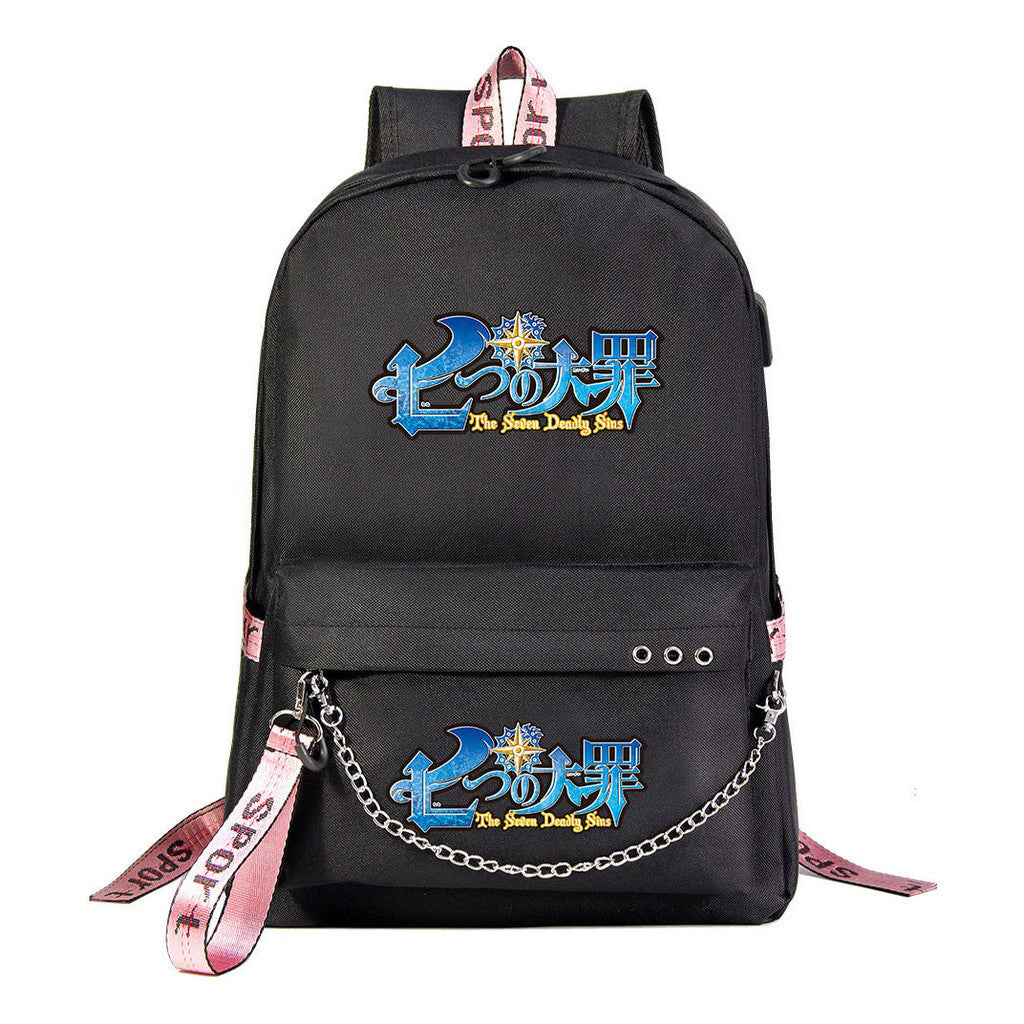 Usb Youth Student Backpack For Boys And Girls Leisure Travel Backpack