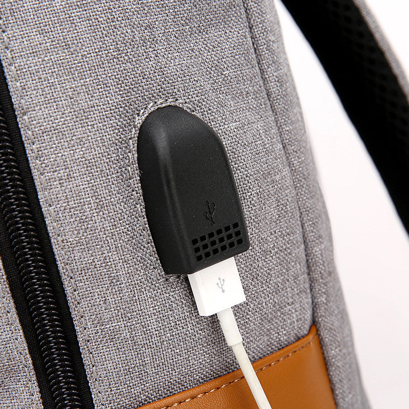 Printed Teenage Student Backpack For Men And Women With Casual Belt Buckle Usb Backpack
