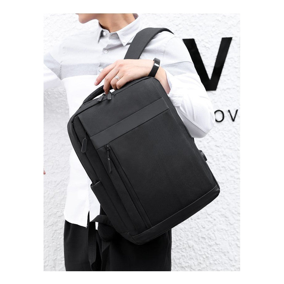 Usb Backpack For Men, Large Capacity, Lightweight, Student Backpack, Casual Business Computer Bag