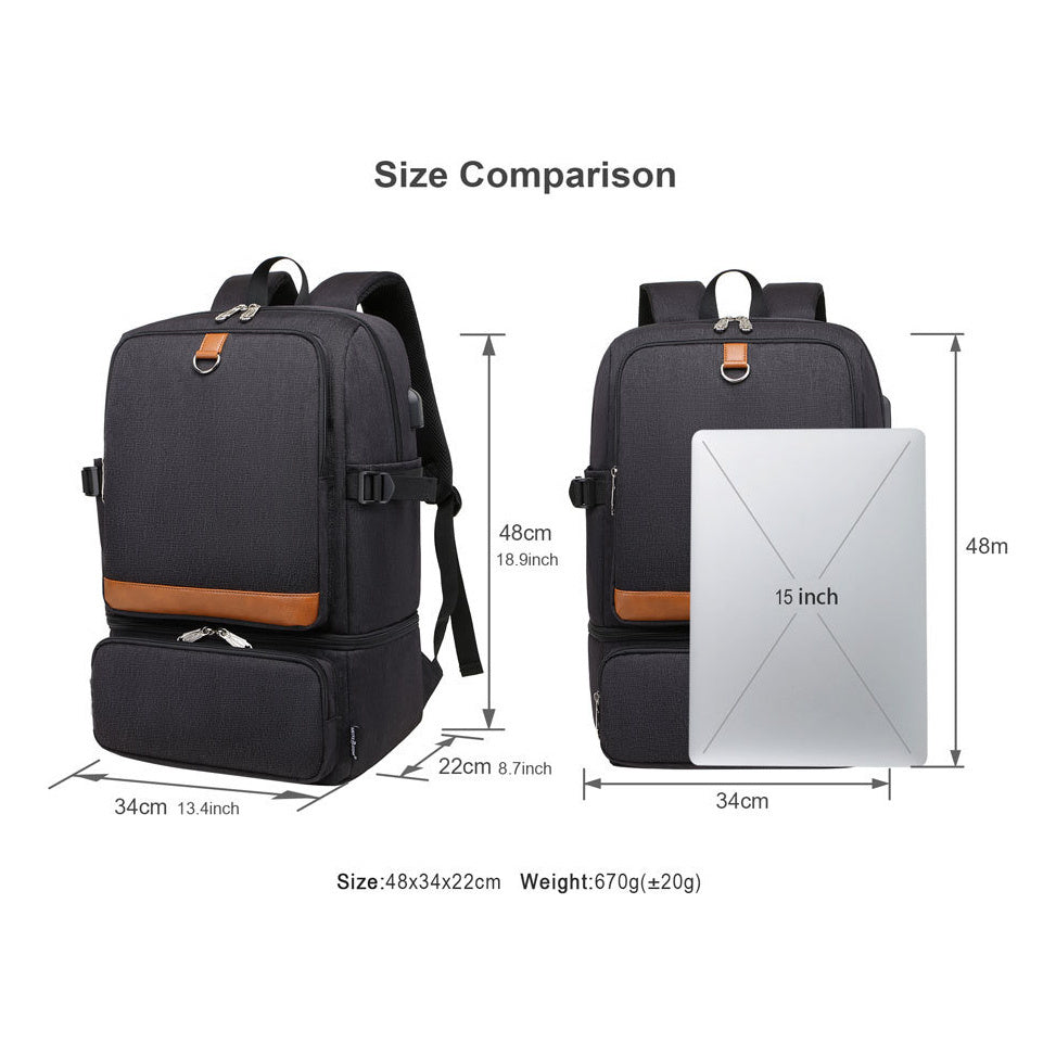 Printed Usb Youth Student School Bag Outdoor Picnic Insulation Bag Backpack