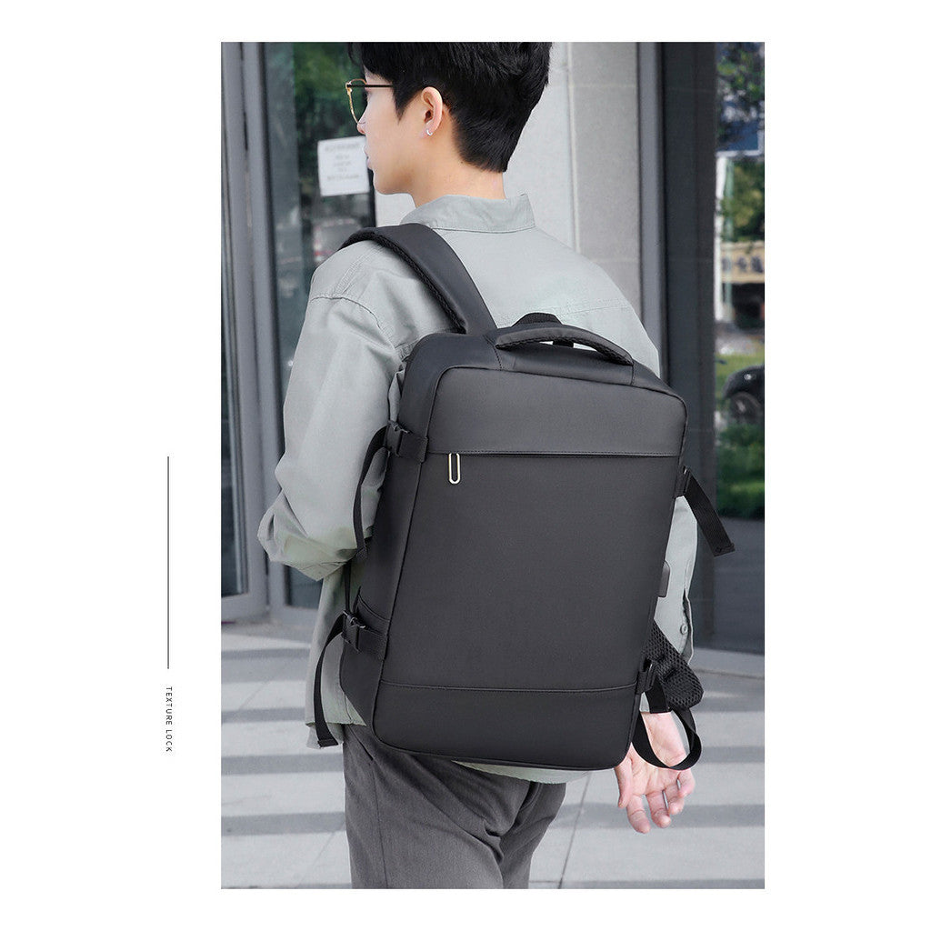 Usb Shoulder Bag For Women, Large Capacity And Minimalist Luggage Bag, Travel Backpack, Expansion Backpack