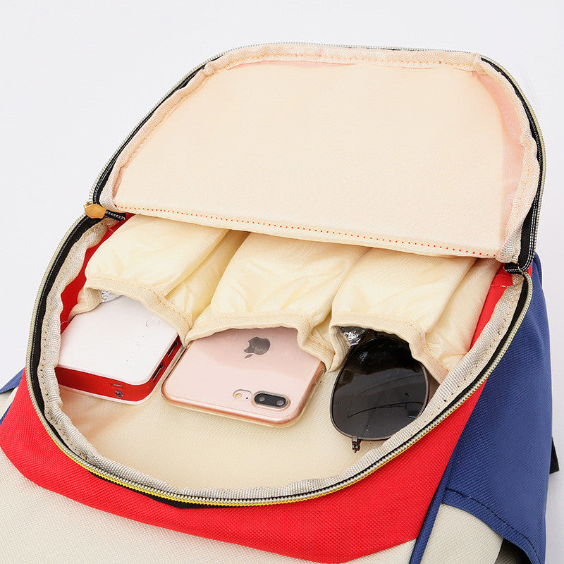 Mother And Baby Bag, Simple And Large Capacity, Portable Backpack, Multifunctional, Fashionable, Casual Backpack, Mommy Bag