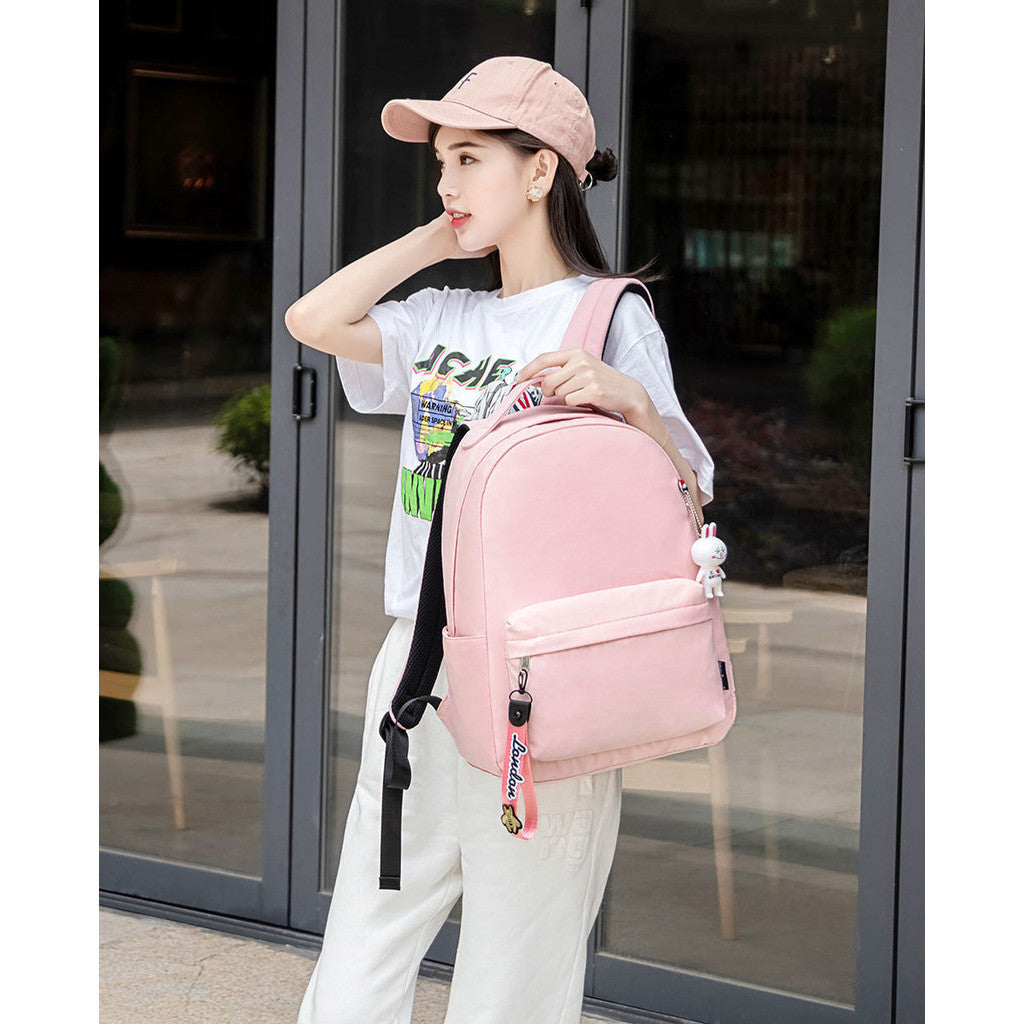 Cartoon Pony Unicorn Printed Youth Student School Bag Men's And Women's Leisure Bag Women's Backpack