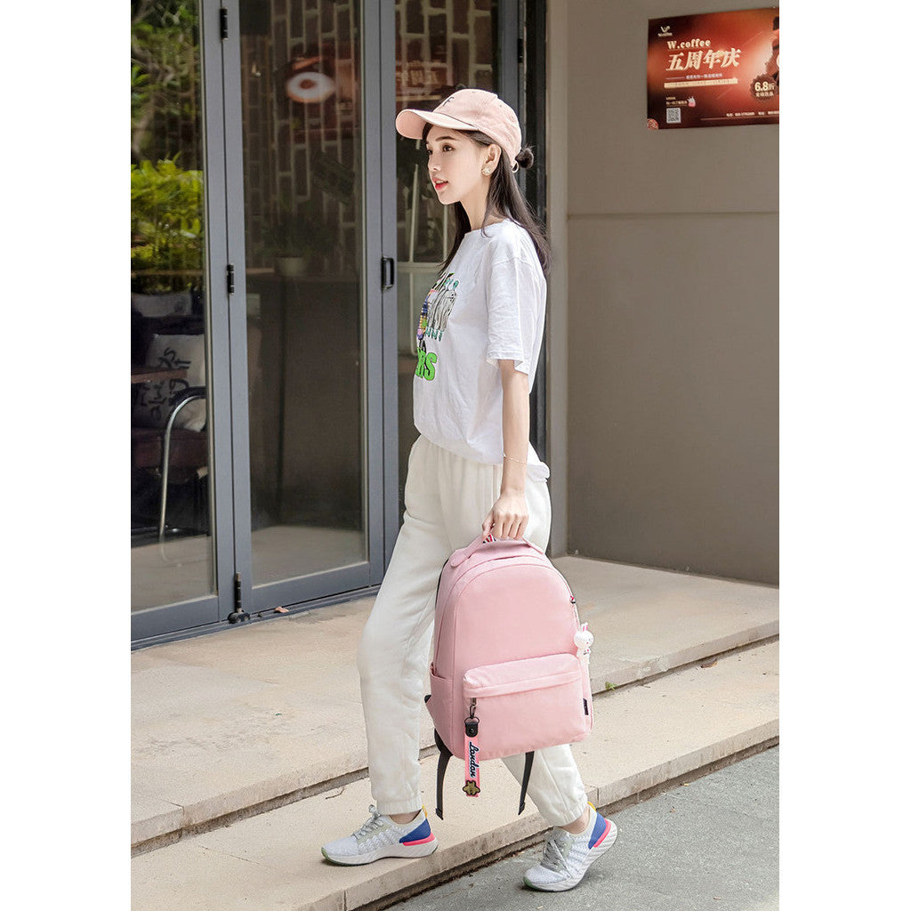 Cartoon Pony Unicorn Printed Youth Student School Bag Men's And Women's Leisure Bag Women's Backpack