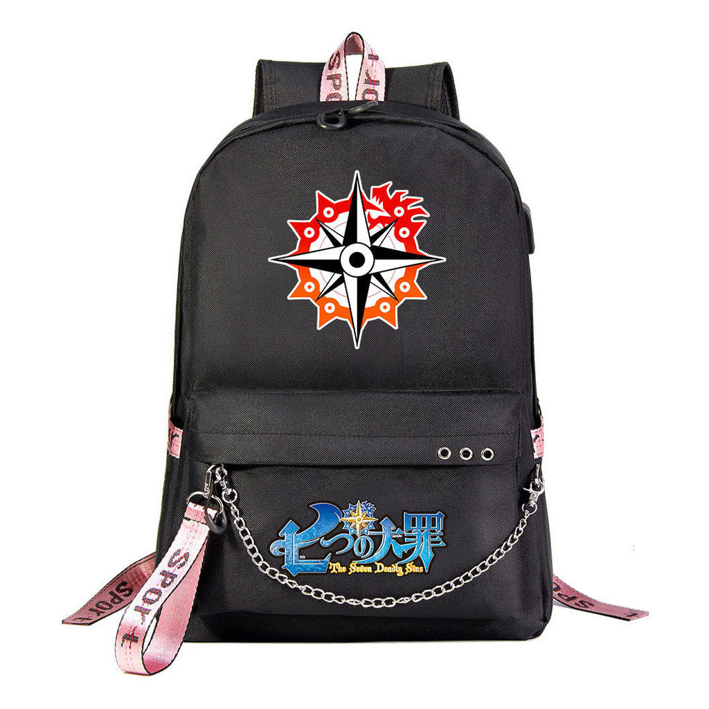 Usb Youth Student Backpack For Boys And Girls Leisure Travel Backpack