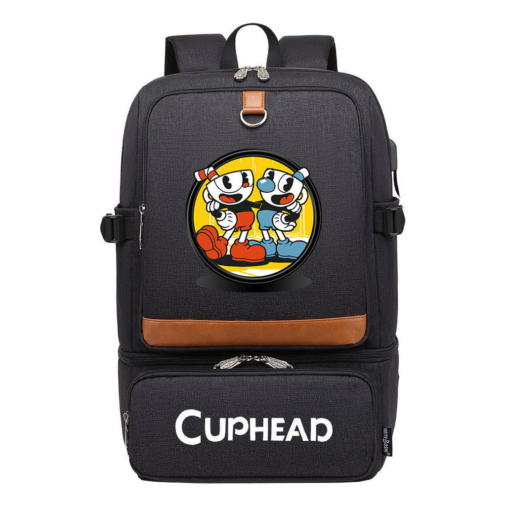 Printed Usb Youth Student School Bag Outdoor Picnic Insulation Bag Backpack