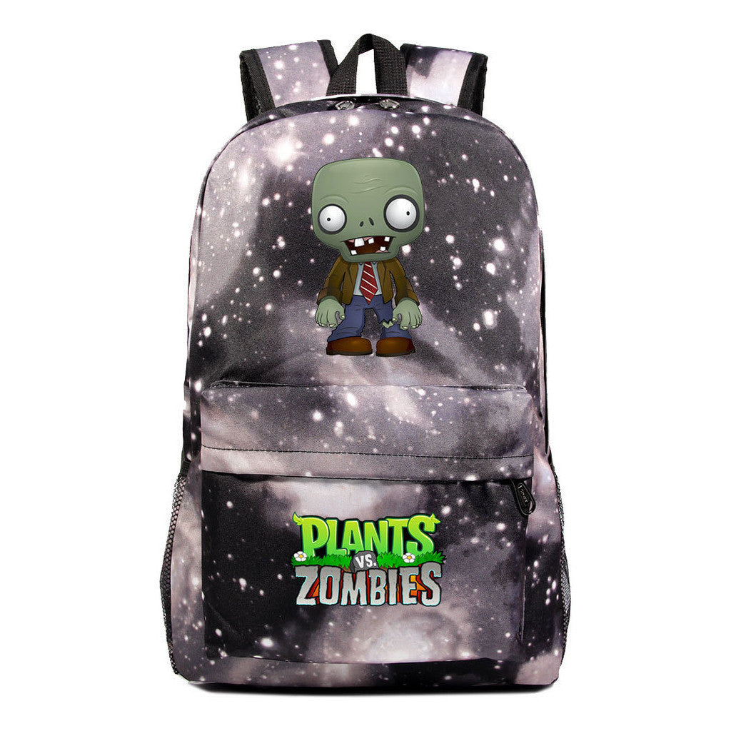 Game Plants Youth Student School Bag Men's And Women's Leisure Backpack