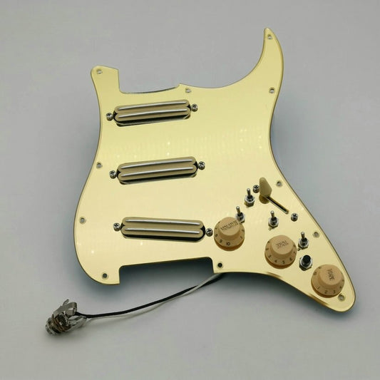 Golden mirror Stratocas Guitar Pickups fully loaded pickguard Humbucker Pickups Multifunctional push-pull single cut switch
