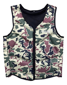 adult Life Jacket Camouflage Print Buoyancy Vest Portable