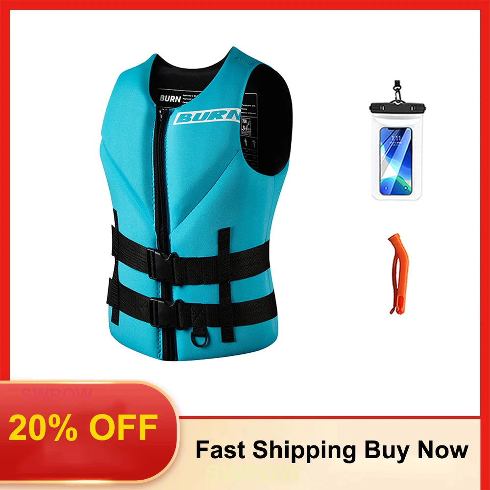 Adult Life Jacket Super Buoyant Surfing Vest Water Life Jack