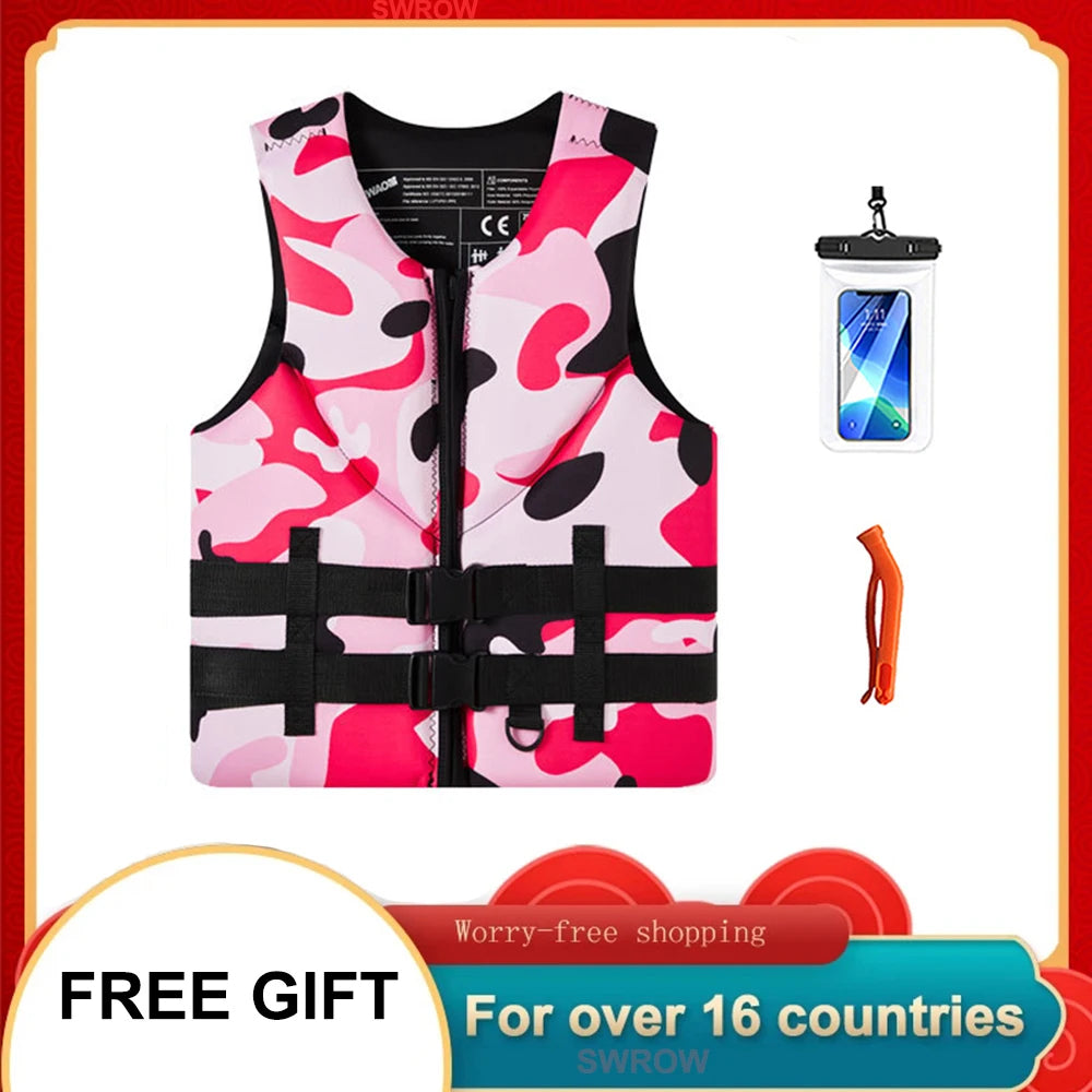 adult Kayak Life Jacket Jet Ski Wakeboard Raft Rescue