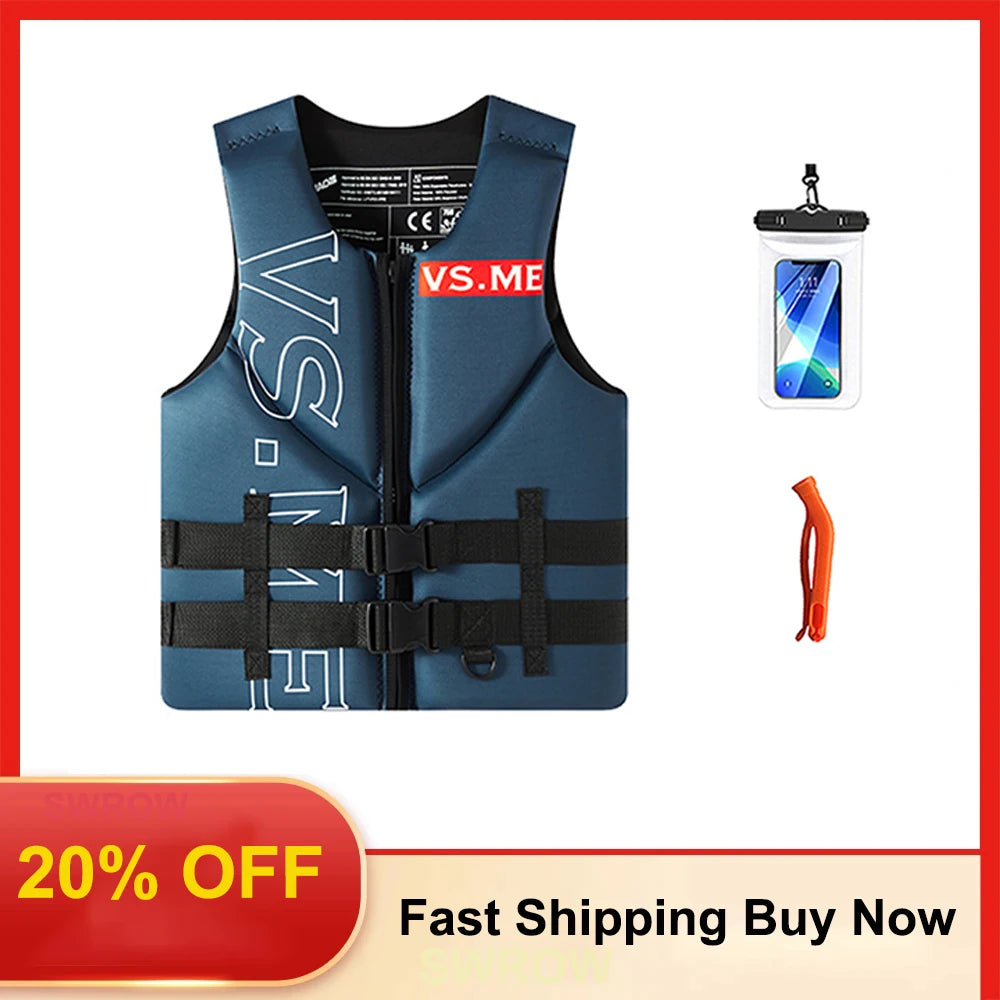 adult Kayak Life Jacket Jet Ski Wakeboard Raft Rescue
