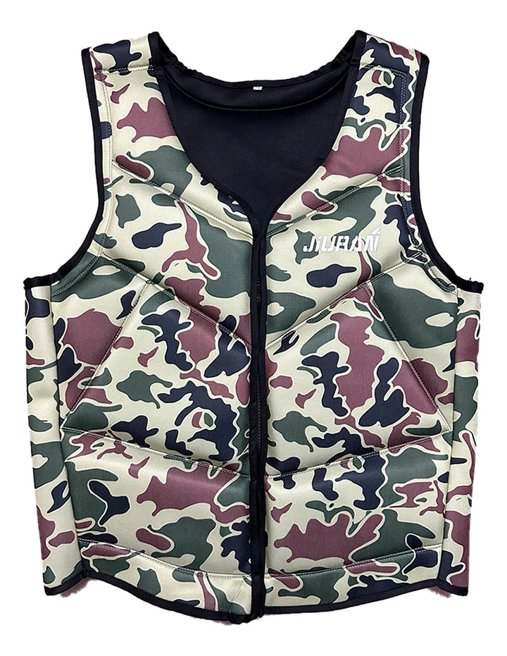 Adult Camouflage Life Jacket Portable Ultra-thin Safety Vest