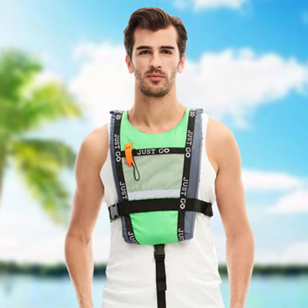 Adult Life Jacket Professional Water Buoyancy Vest Portable
