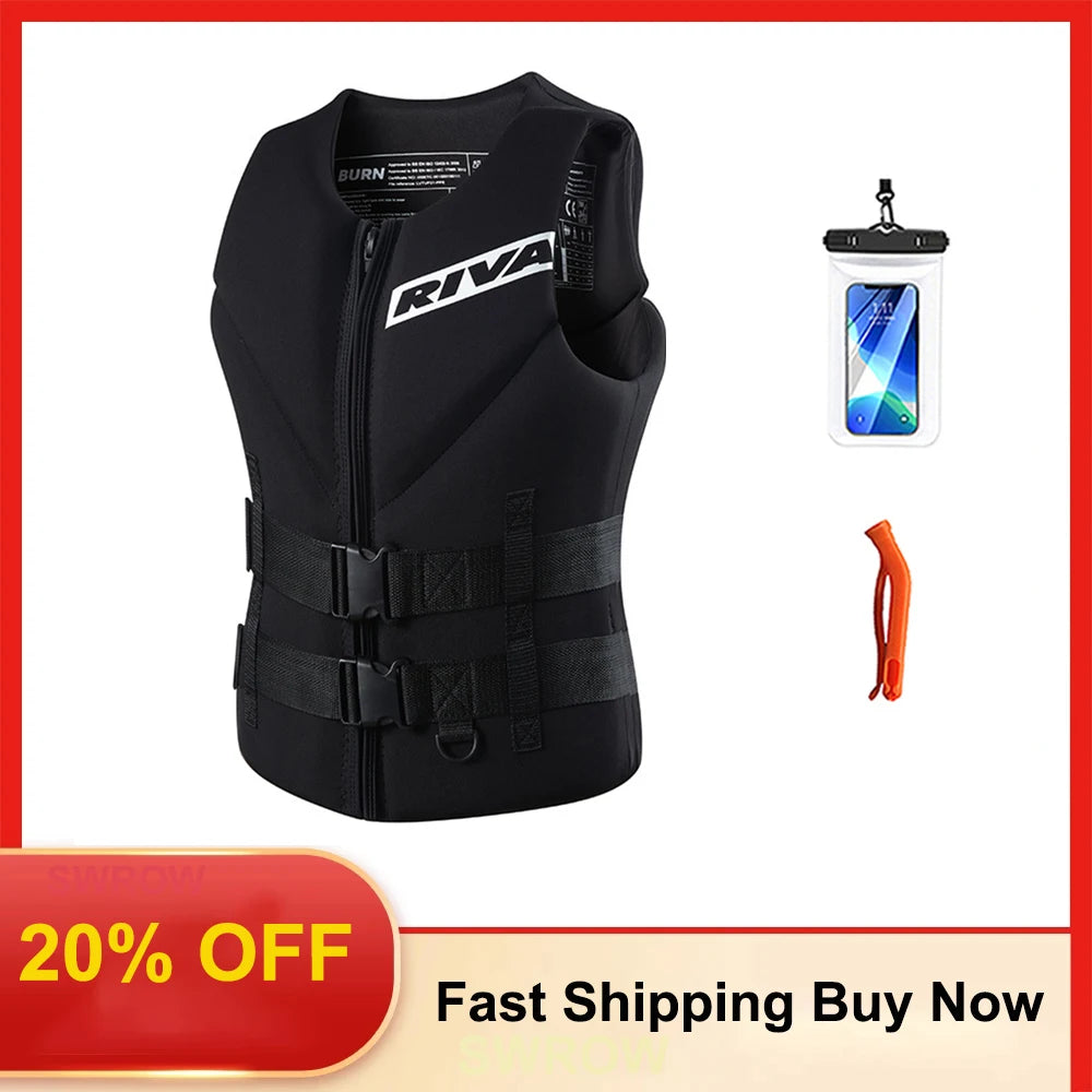 Adult Life Jacket Super Buoyant Surfing Vest Water Life Jack