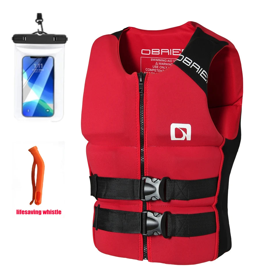 adult Life Jacket Neoprene Buoyancy Vest Portable