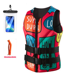 adult Life Jacket Neoprene Buoyancy Vest Anti-collision