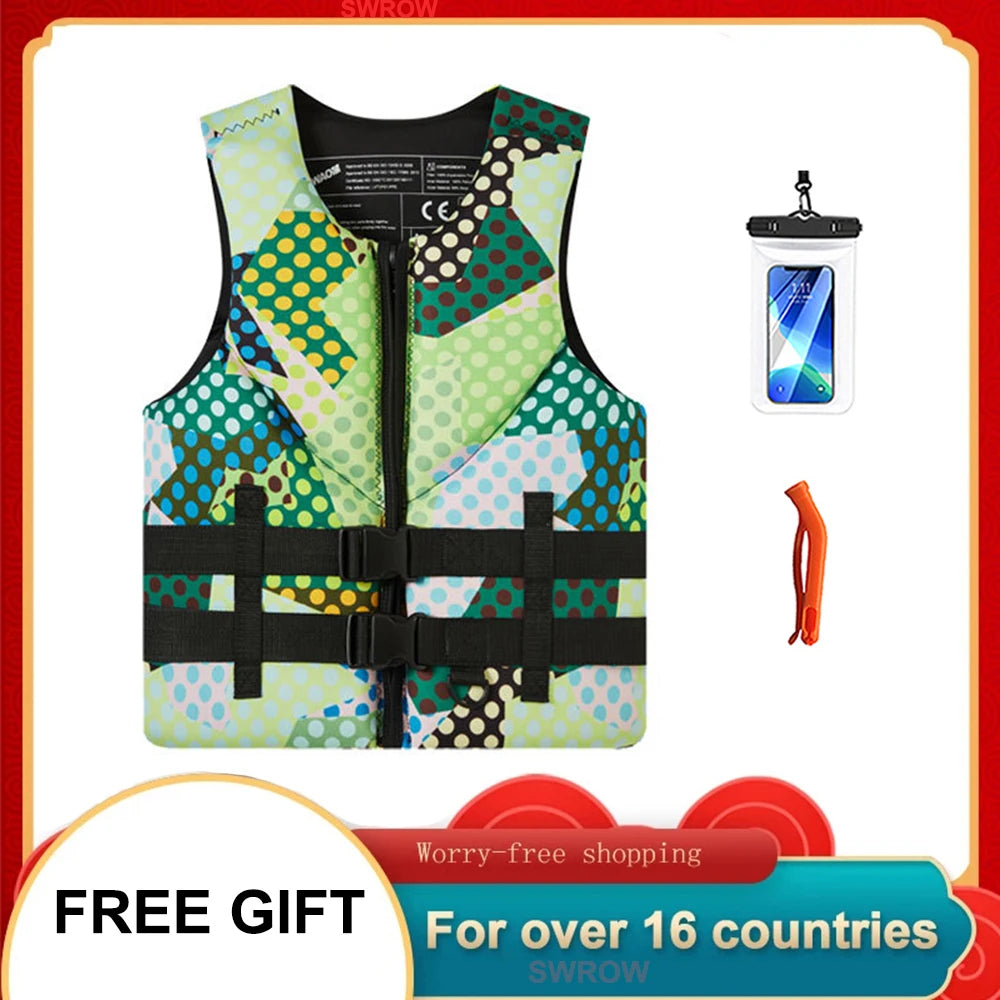Adult Life Jacket Super Buoyant Surfing Vest Water Life Jack
