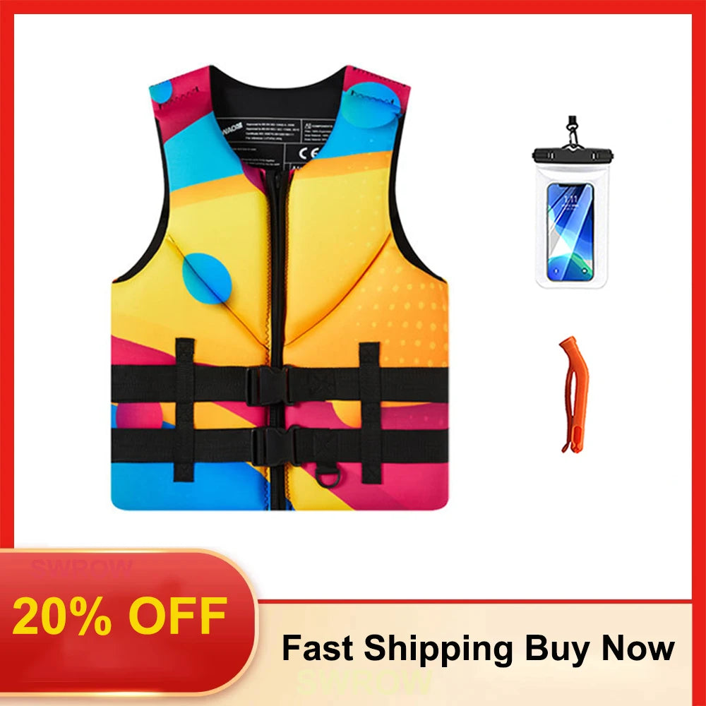 Adult Life Jacket Super Buoyant Surfing Vest Water Life Jack