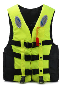 Adjustable Survival Suit Polyester Life Jacket With Whistle