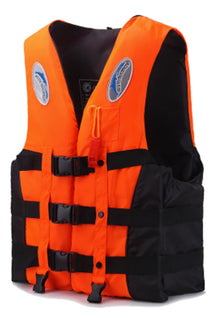 Adjustable Survival Suit Polyester Life Jacket With Whistle