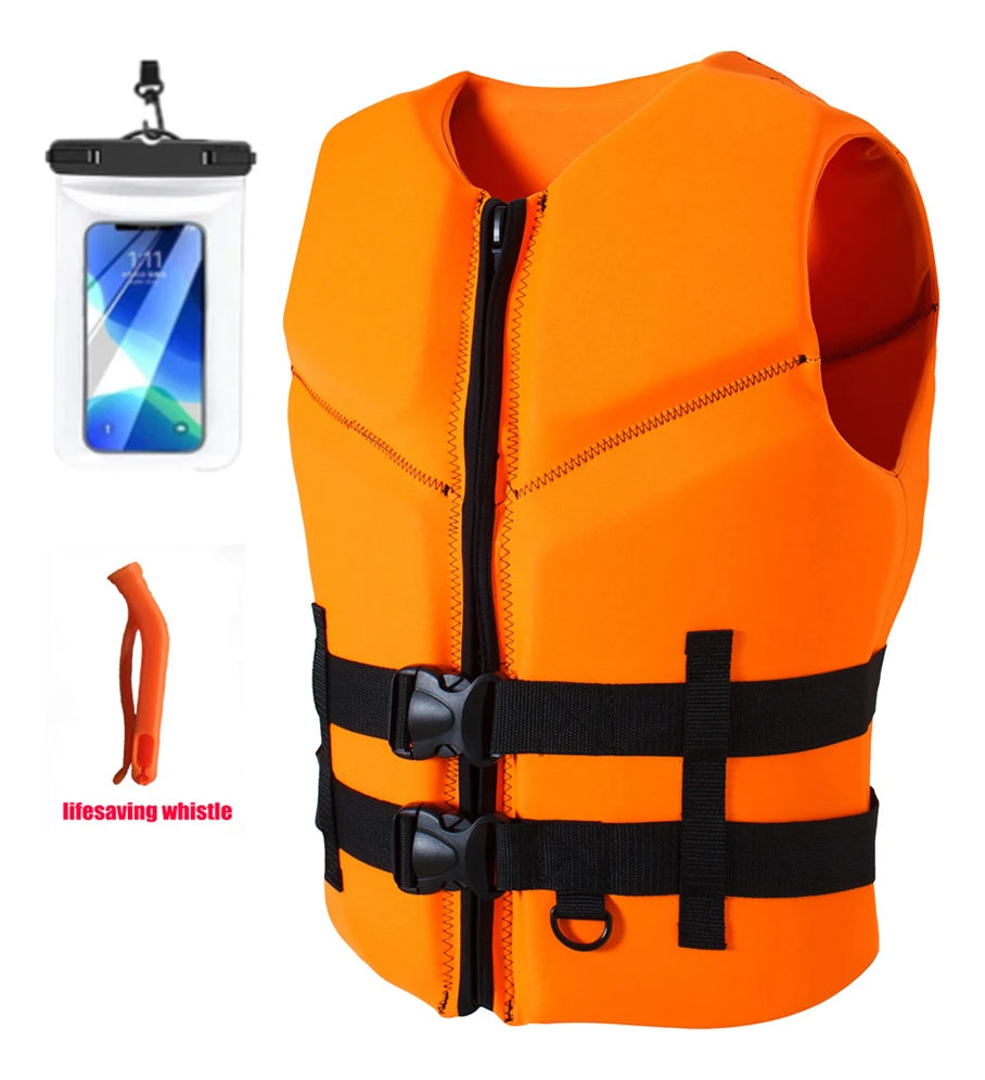 adult Life Jacket Neoprene Buoyancy Vest Anti-collision